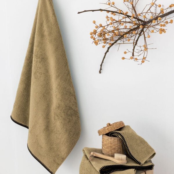 Πετσέτα Χεριών Towels Collection 30x50 BROOKLYN CURRY Μπεζ Palamaiki