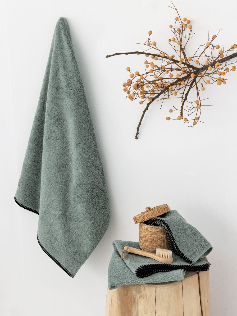 5205857299040_2 Πετσέτα Λουτρού Towels Collection 70x140 BROOKLYN SAGE Πράσινο Palamaiki - Image 1