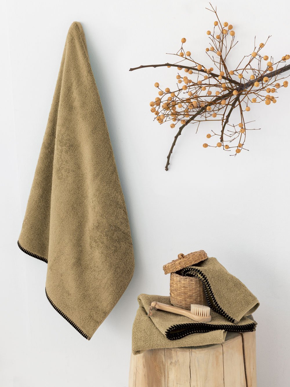 5205857299071_2 Πετσέτα Λουτρού Towels Collection 70x140 BROOKLYN CURRY Μπεζ Palamaiki - Image 1