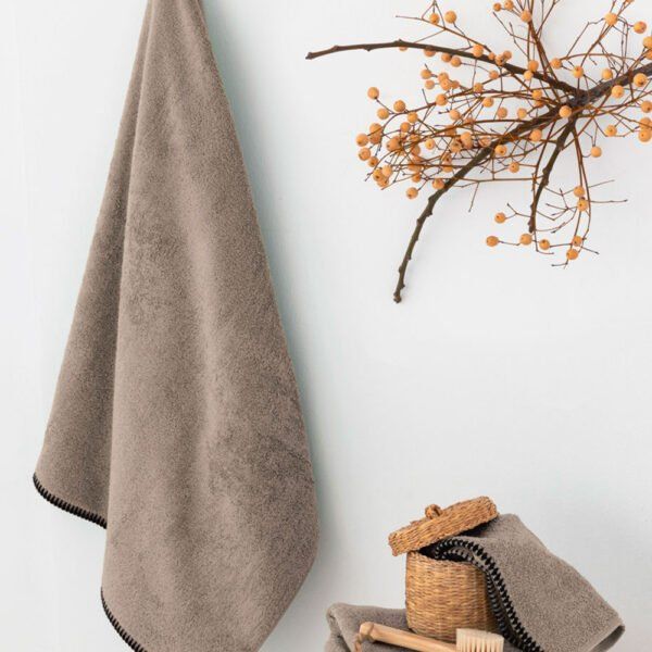 Πετσέτα Λουτρού Towels Collection 80x160 BROOKLYN MOKA Καφέ Palamaiki