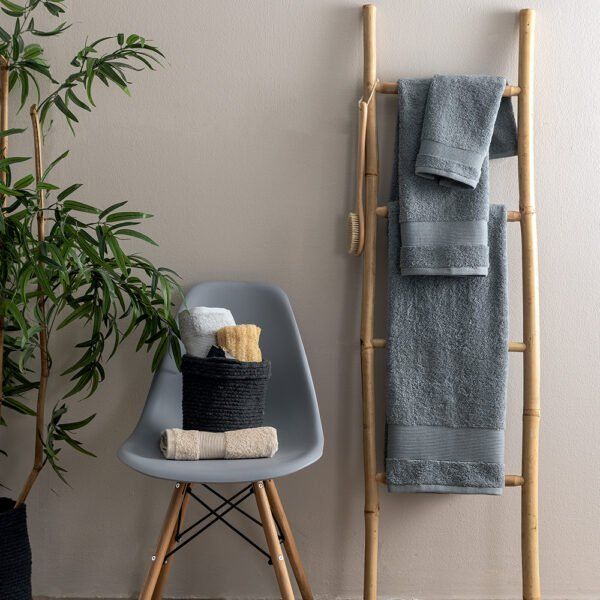 Πετσέτα Λουτρού Towels Collection 80x160 NAYA GREY Γκρι Palamaiki