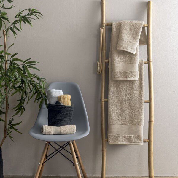 Πετσέτα Λουτρού Towels Collection 80x160 NAYA FOG Μπεζ Palamaiki