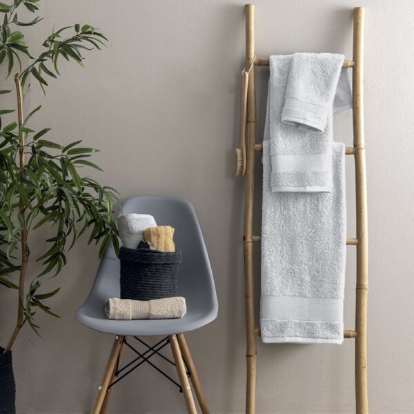 Σετ Πετσετες Towels Collection NAYA WHITE Λευκό Palamaiki