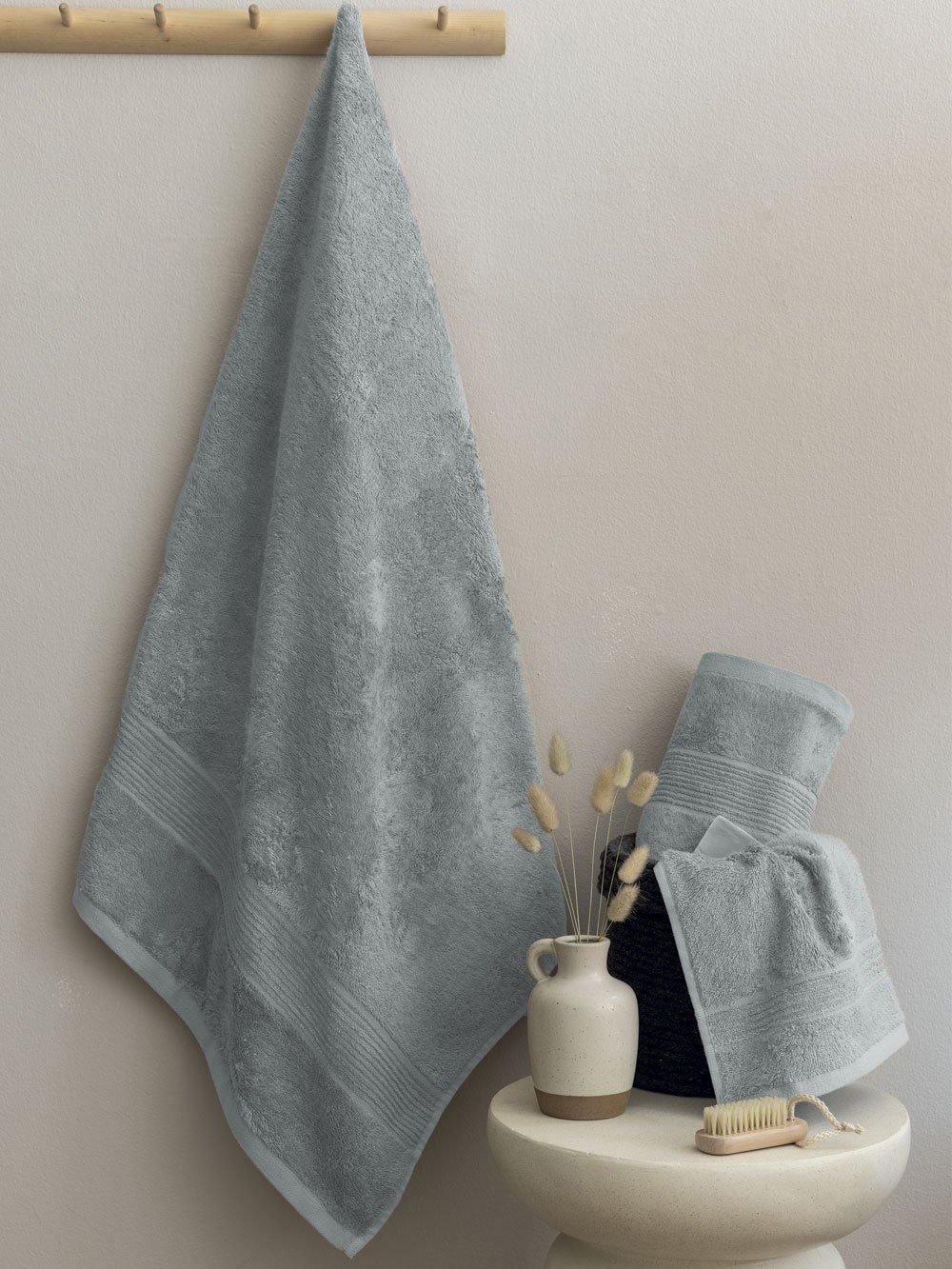 5205857300319_2 Πετσέτα Λουτρού Towels Collection 80x160 VINS GREY Γκρι Palamaiki - Image 1