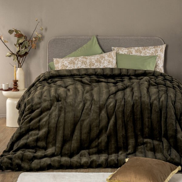 Κουβερτοπάπλωμα Υπέρδιπλο 230x250 CATE GREEN Πράσινο Palamaiki