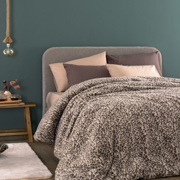 Κουβερτοπάπλωμα Υπέρδιπλο 220x240 DEVA GREY Γκρι Palamaiki