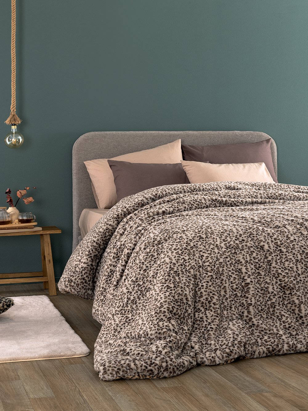 5205857300517_2 Κουβερτοπάπλωμα Υπέρδιπλο 220x240 DEVA GREY Γκρι Palamaiki - Image 1