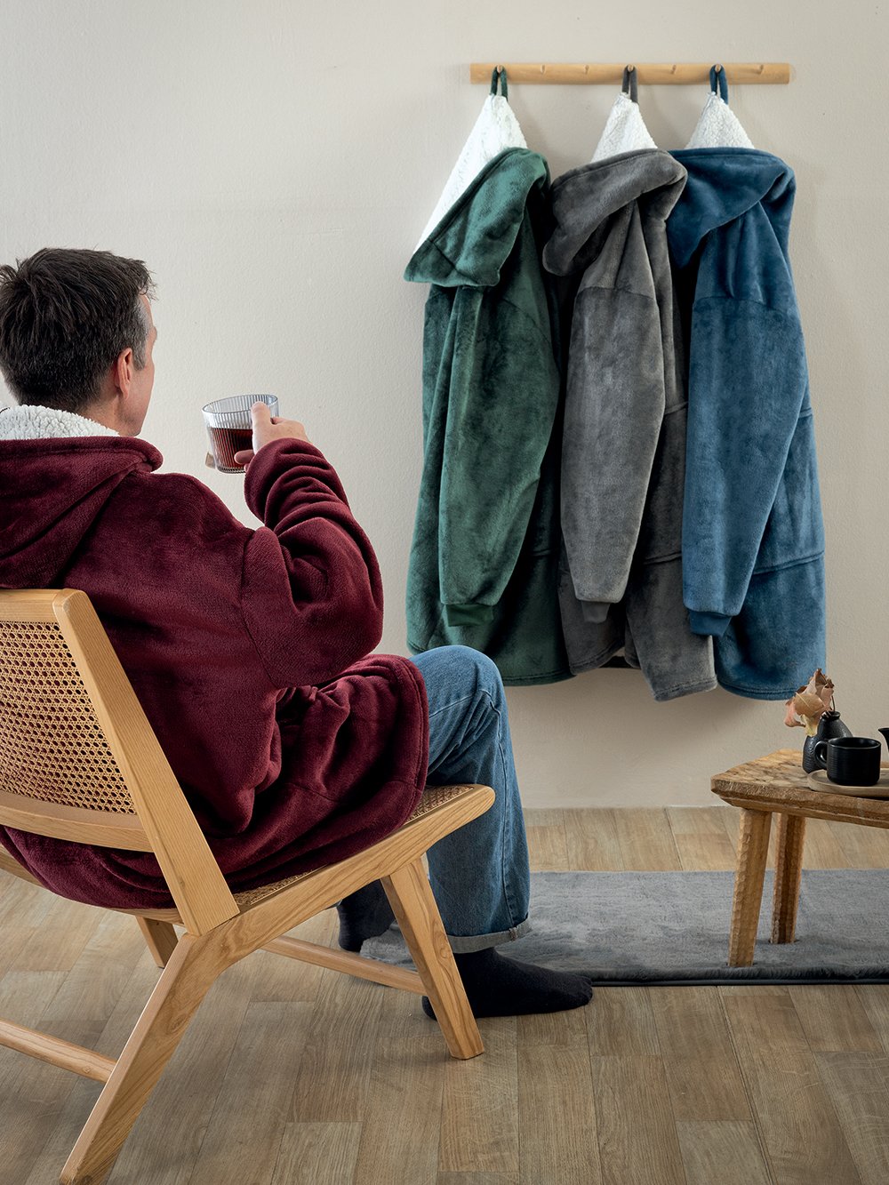 5205857300685_2 Κουβέρτα HUHU/2 90x100 DENIM Μπλε Palamaiki - Image 1