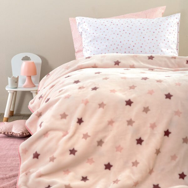 Κουβέρτα Αγκαλιάς Baby Blankets 80x90 BV-728 Ροζ Palamaiki