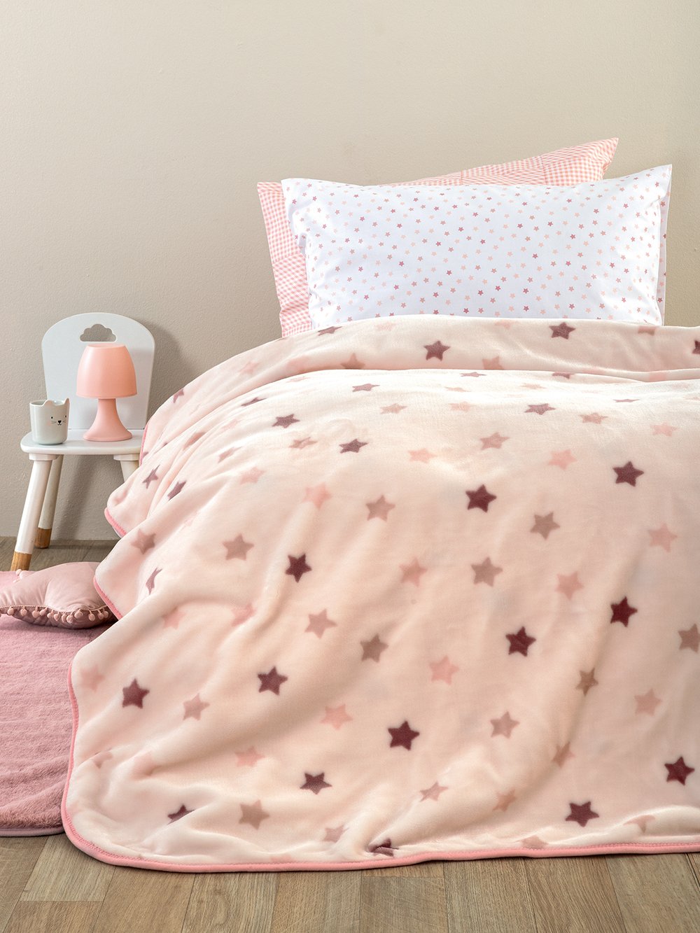 5205857300807_2 Κουβέρτα Αγκαλιάς Baby Blankets 80x90 BV-728 Ροζ Palamaiki - Image 1