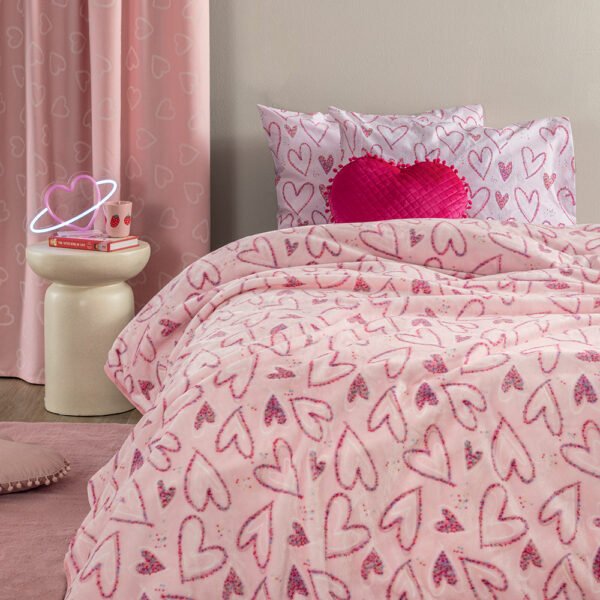 Κουβέρτα Κούνιας Baby Blankets 110x140 BV-727 Ροζ Palamaiki