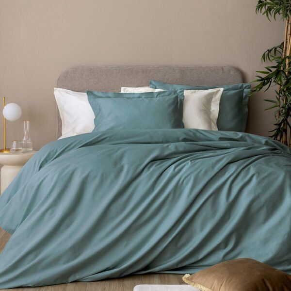 Σετ Παπλωματοθήκη Υπέρδιπλη 230x250 Posh Sateen GREEN Πράσινο Palamaiki