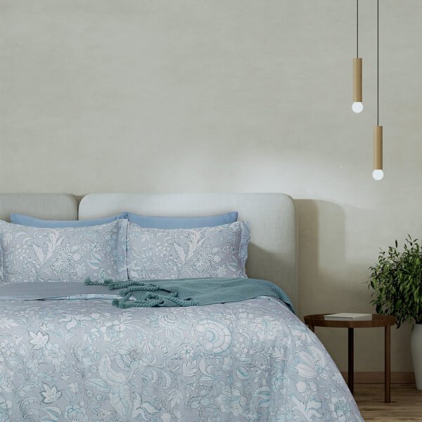 Σετ Υπέρδιπλα Σεντόνια Valery 245x270 VAL104 Γαλάζιο Palamaiki