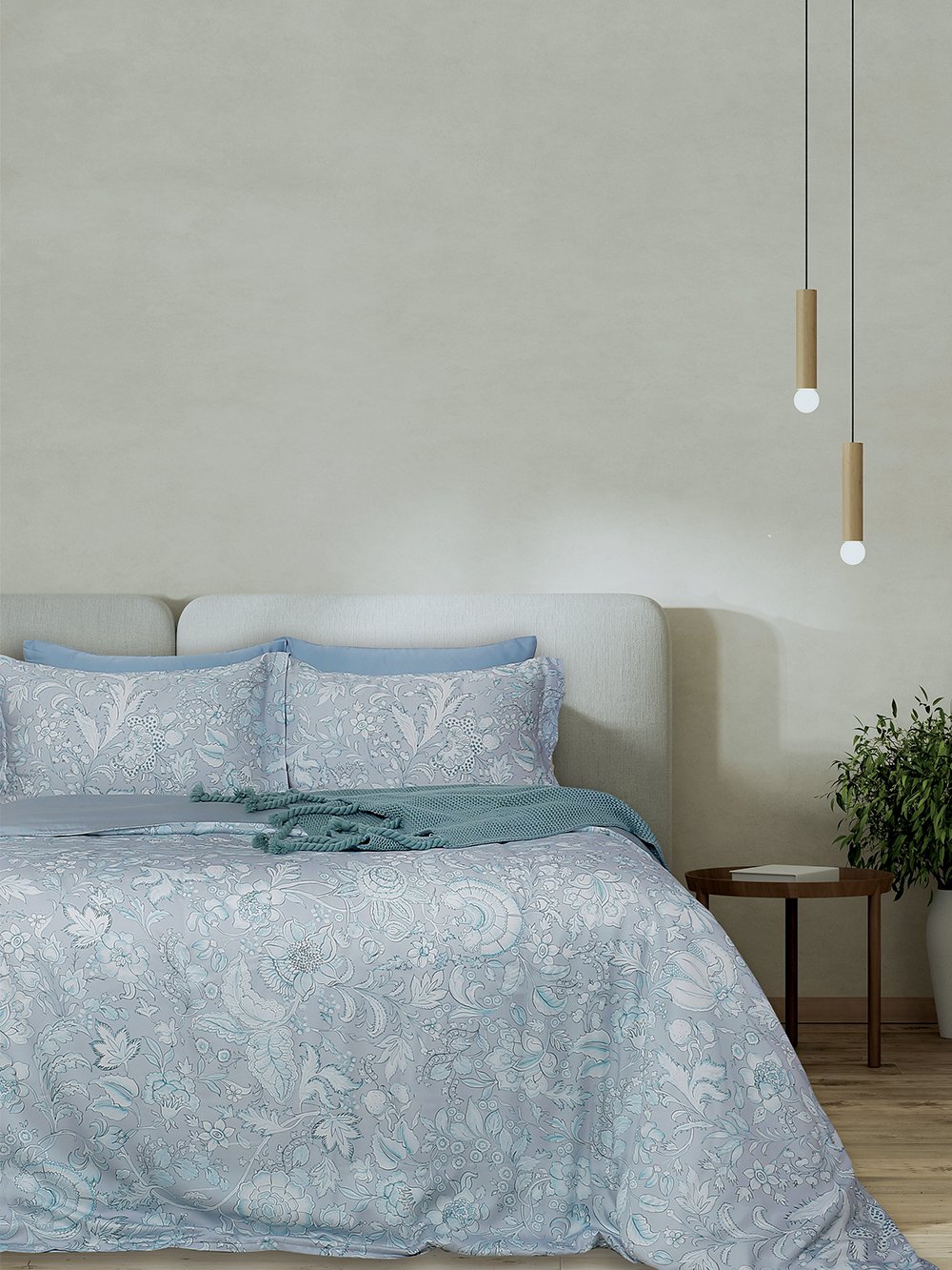 5205857302979_2 Σετ Υπέρδιπλα Σεντόνια Valery 245x270 VAL104 Γαλάζιο Palamaiki - Image 1