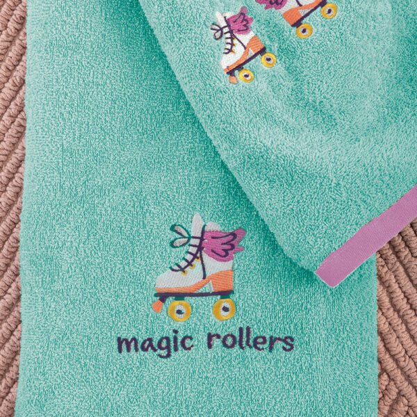 Σετ Παιδικές Πετσέτες Kids Bath ROLLERS Γαλάζιο Palamaiki