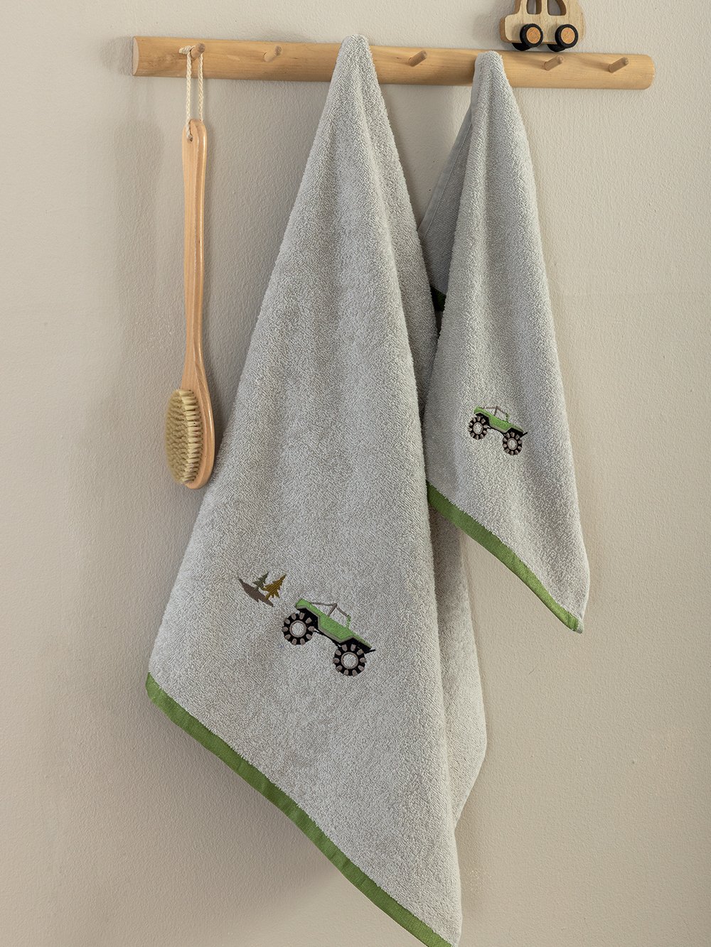 5205857303075_2 Σετ Παιδικές Πετσέτες Kids Bath MOUNTAIN Γκρι Palamaiki - Image 1