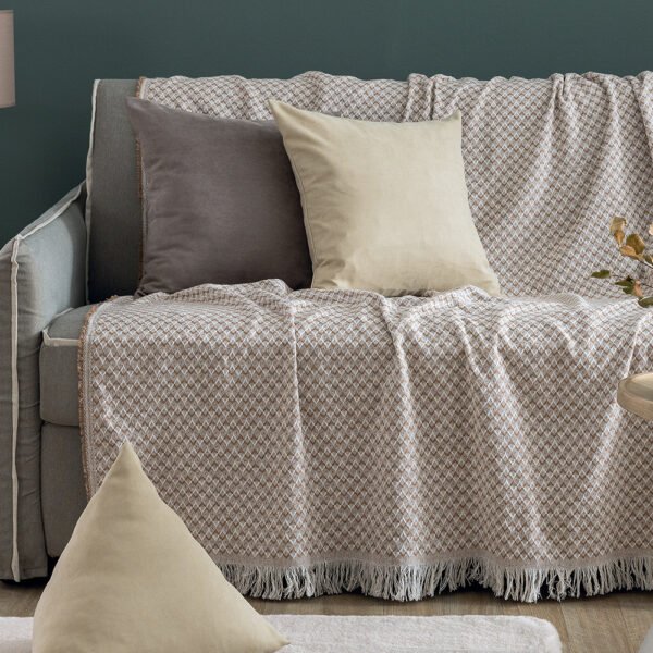 Διακοσμητική μαξιλαροθήκη 45x45 AS103 MOKA Καφέ Palamaiki