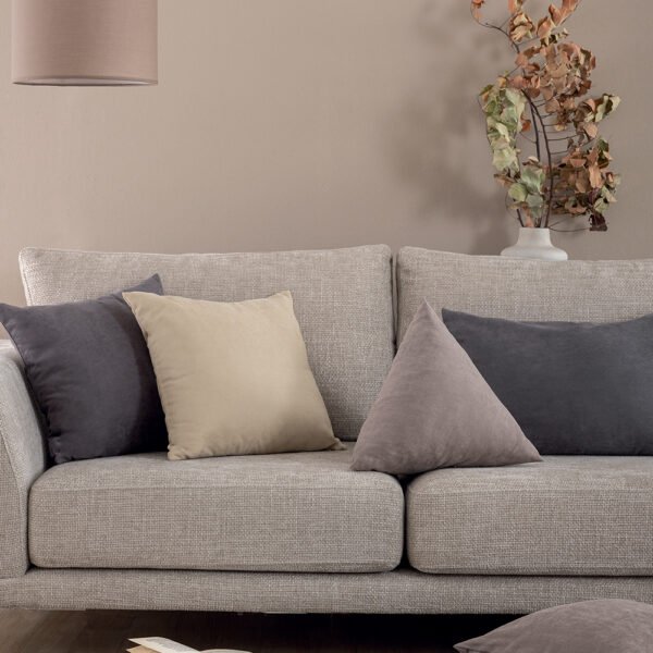 Διακοσμητική μαξιλαροθήκη με γέμιση 43x43x43 AS104 MOKA Καφέ Palamaiki