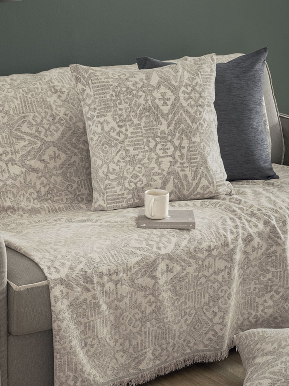 5205857304287_2 Διακοσμητικη Μαξιλαροθηκη 55x55 RADE BEIGE Μπεζ Palamaiki - Image 1