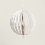 Beauty Home ΧΑΡΤΙΝΗ ΜΠΑΛΑ ΛΕΥΚΗ 15 cm