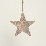 Beauty Home ΜΕΤΑΛΛΙΚΟ ΑΣΤΕΡΙ ΧΡΥΣΟ ΑΝΤΙΚΕ 31 cm