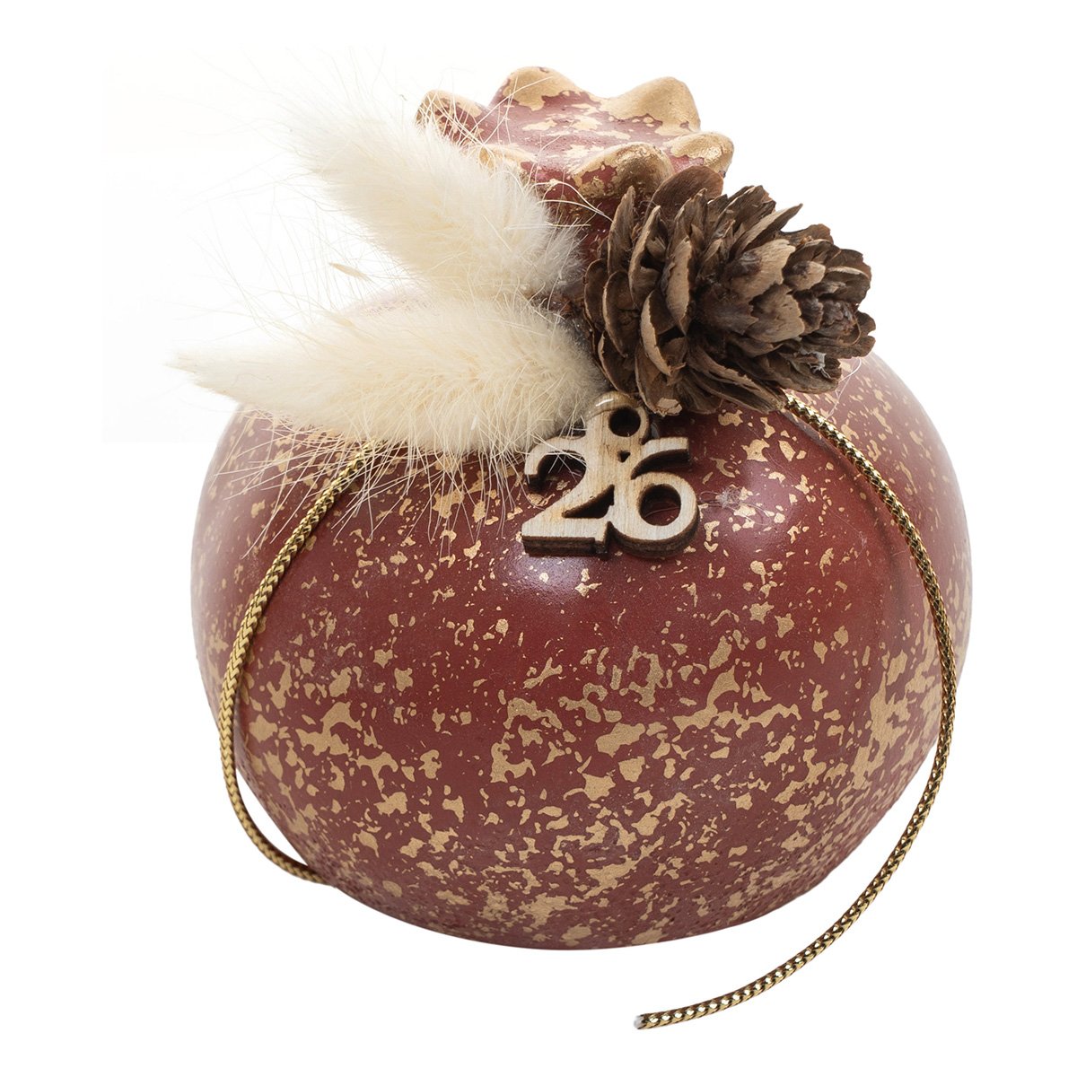 5299999222967 Beauty Home ΕΠΙΤΡΑΠΕΖΙΟ ΚΕΡΑΜΙΚΟ ΡΟΔΙ ΜΕ ΑΠΟΞΗΡΑΜΕΝΑ ΜΠΟΡΝΤΩ - Image 1