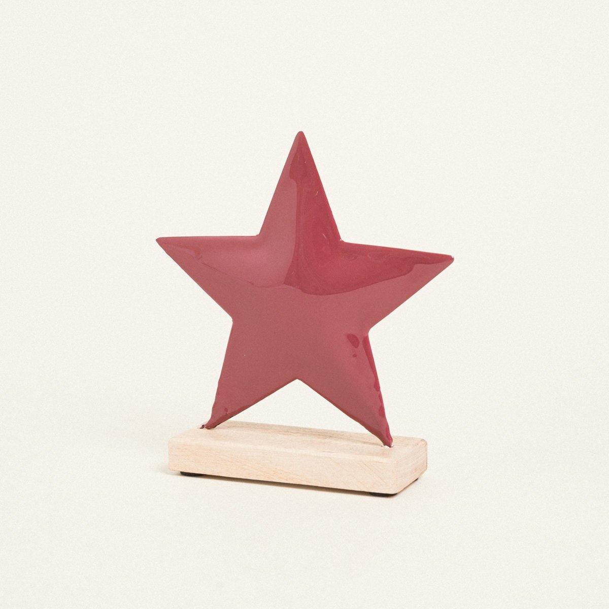 5299999224329-1 Beauty Home ΜΕΤΑΛΛΙΚΟ ΑΣΤΕΡΙ ΜΕ ΒΑΣΗ 15 x 16 CM ΜΠΟΡΝΤΩ - Image 1