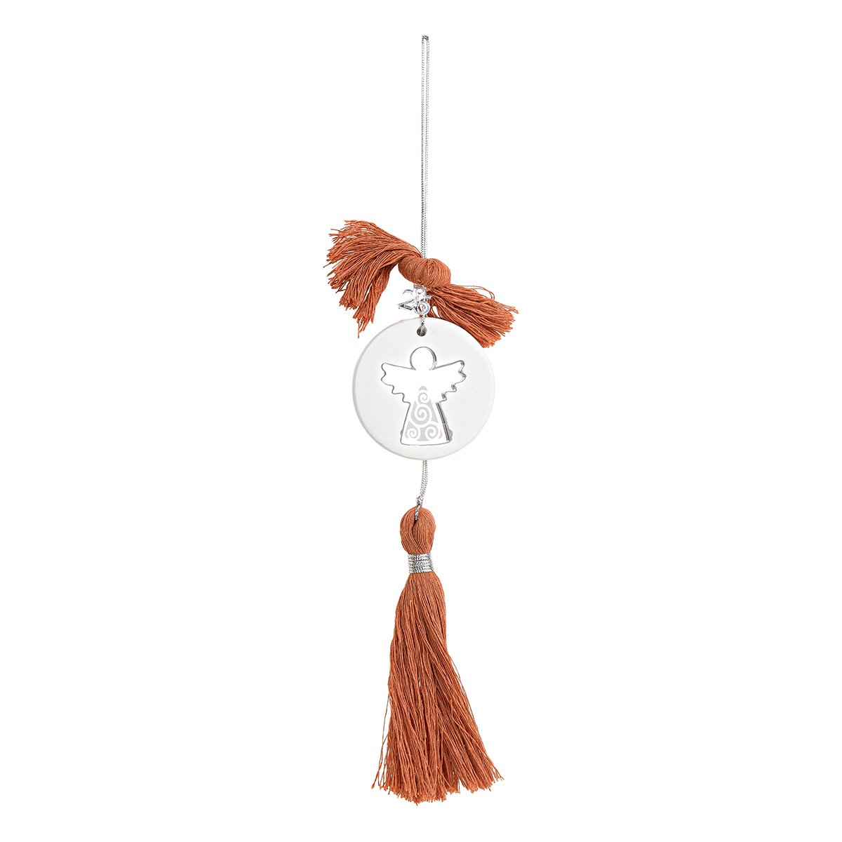 565c0c19-bce5-47ed-ab6a-54e38248e538 Beauty Home ΚΡΕΜΑΣΤΟ ΣΤΡΟΓΓΥΛΟ ΚΕΡΑΜΙΚΟ ME PLEXI ΑΓΓΕΛΟΣ ΑΣΗΜΙ ΤΕΡΑΚΟΤΑ - Image 1