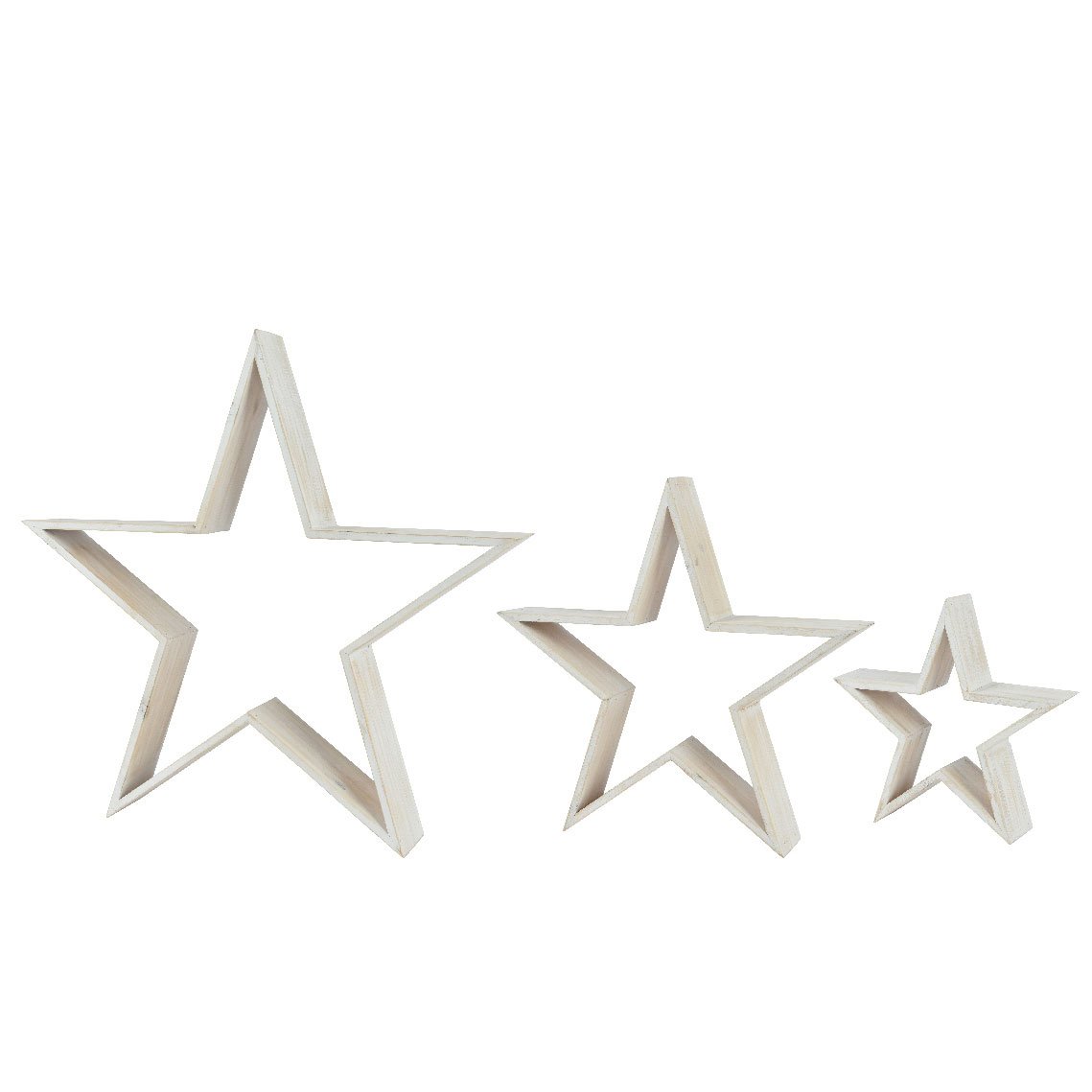 5e96ac56-6f49-4c46-9082-8a4a14ea242e Beauty Home ΞΥΛΙΝΟ ΑΣΤΕΡΙ ΣΕΤ 3 ΤΜΧ 9 x 60 x 57 cm - Image 1