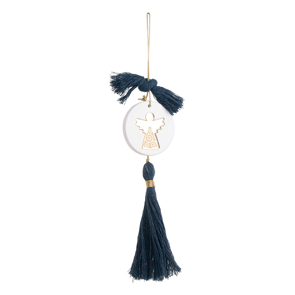 5f1cd29b-9586-411c-8fb4-ab2496da1f7e Beauty Home ΚΡΕΜΑΣΤΟ ΣΤΡΟΓΓΥΛΟ ΚΕΡΑΜΙΚΟ ME PLEXI ΑΓΓΕΛΟΣ ΧΡΥΣΟ ΠΕΤΡΟΛ - Image 1