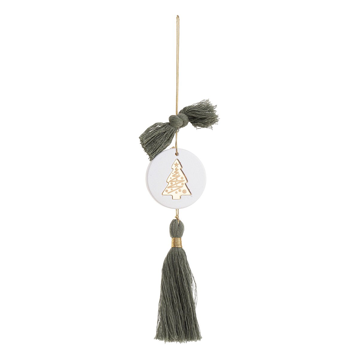 732111b5-ac4c-4124-9632-cd84249dbe65 Beauty Home ΚΡΕΜΑΣΤΟ ΣΤΡΟΓΓΥΛΟ ΚΕΡΑΜΙΚΟ ME PLEXI ΔΕΝΤΡΟ ΧΡΥΣΟ ΠΡΑΣΙΝΟ ΕΥΚΑΛΥΠΤΟΥ - Image 1