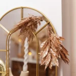 Beauty Home 6 κλαδιά με γκλίτερ ροζ-χρυσό 19 cm - Image 2