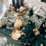 Beauty Home Κηροπήγιο μπαρόκ ματ χρυσό Ø10.5 x 17 cm - Image 3