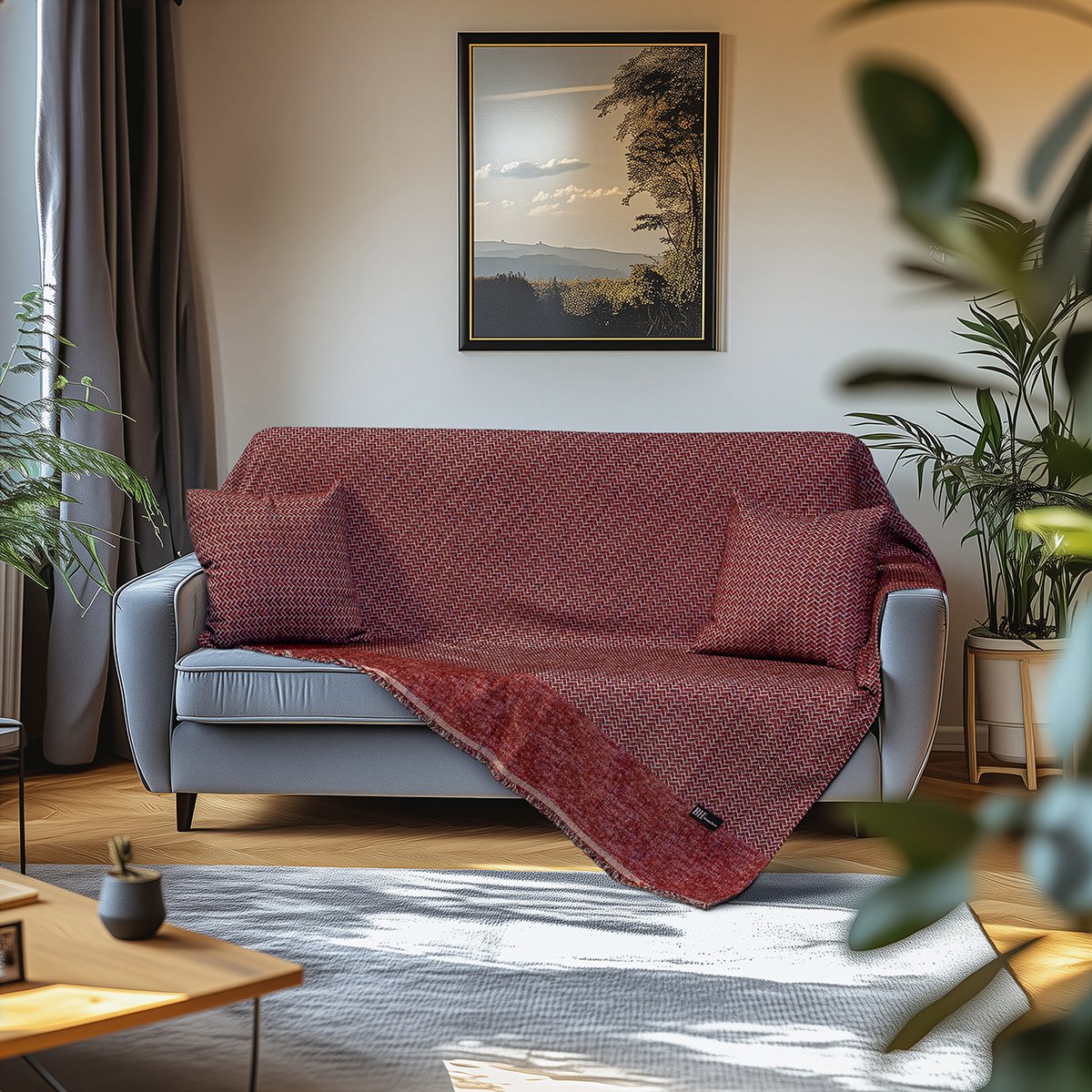 8639 Beauty Home Μαξιλαροθήκη διακοσμητική Art 8639 45x45 Κόκκινο - Image 1