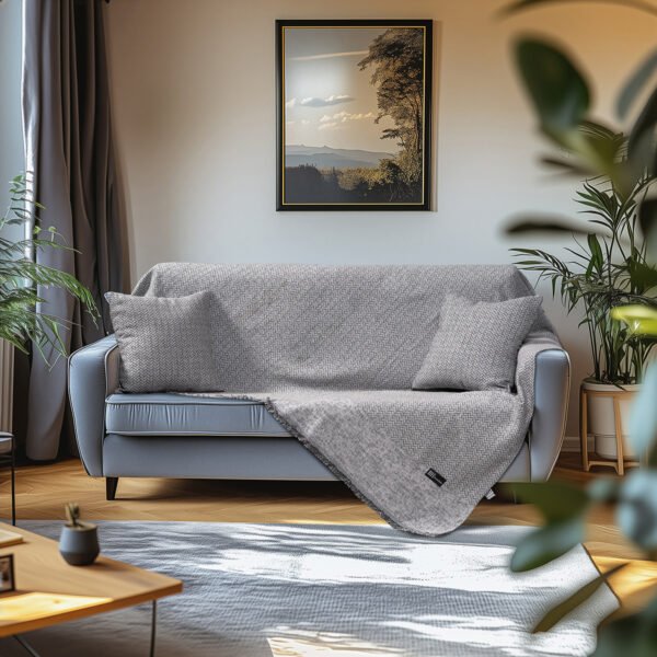 Beauty Home Ριχτάρια σετ 2τμχ Art 8640 (170x240+170x290) Γκρι