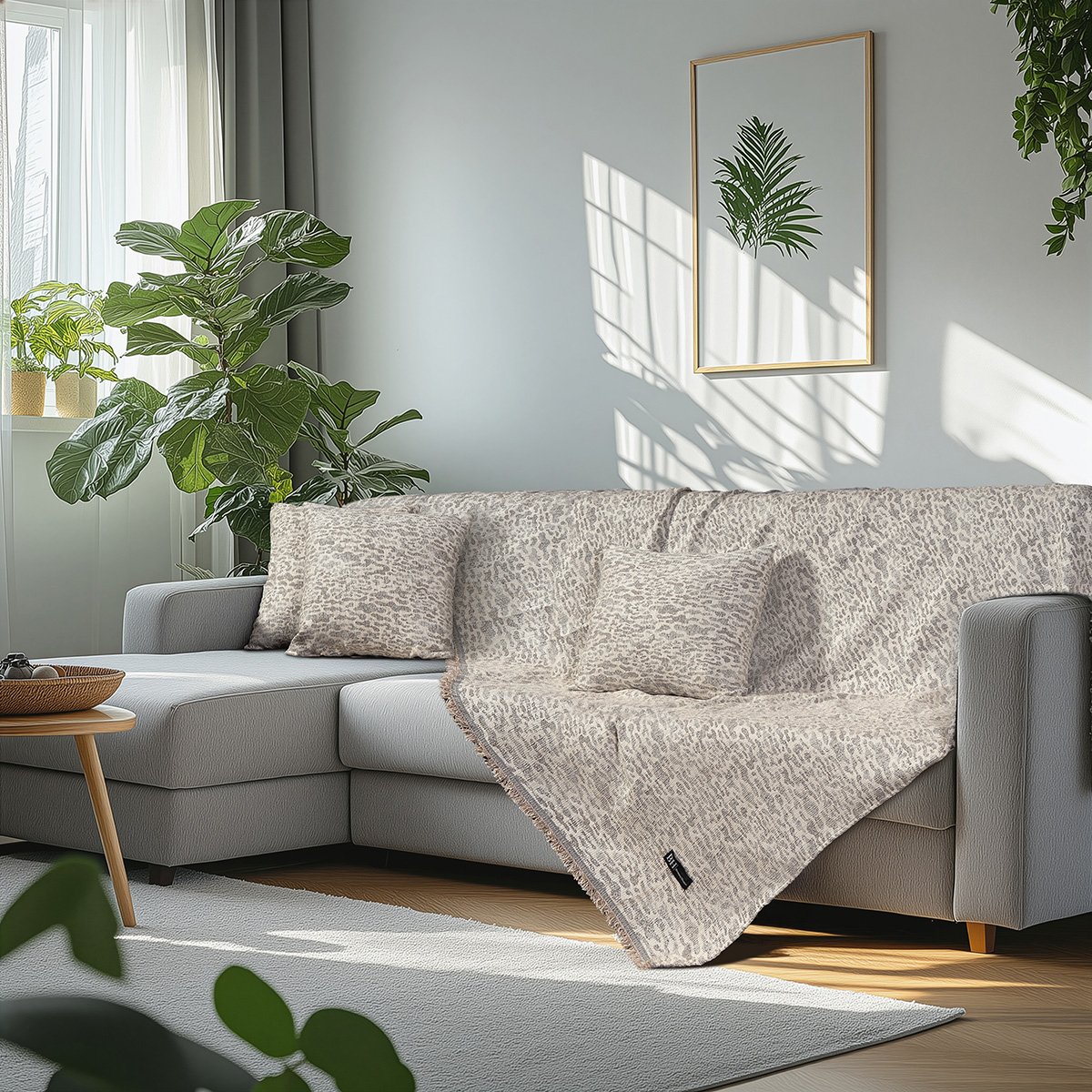 8641 Beauty Home Ριχτάρια σετ 3τμχ Art 8641 (170x170+170x240+170x290) Εκρού - Image 1