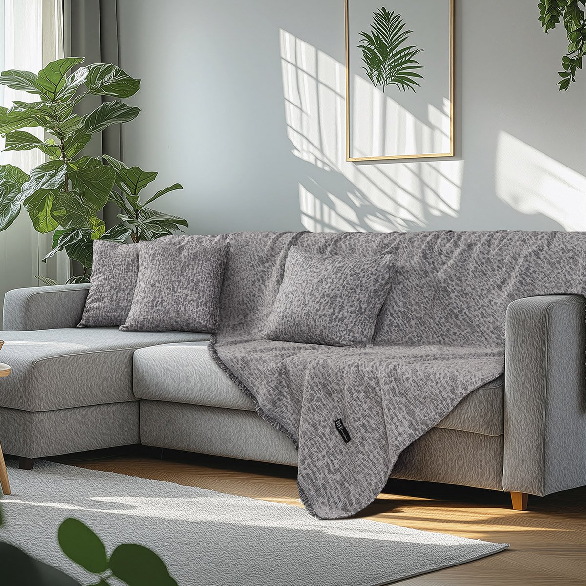 8642 Beauty Home Μαξιλαροθήκη διακοσμητική Art 8642 45x45 Γκρι - Image 1