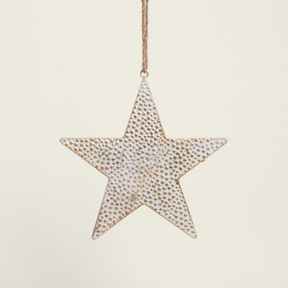 8720194712214 Beauty Home ΜΕΤΑΛΛΙΚΟ ΑΣΤΕΡΙ ΛΕΥΚΟ / ΧΡΥΣΟ 31 cm - Image 1