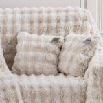 Beauty Home Γούνινη Μαξιλαροθήκη διακοσμητική Art 8723 40x40 Εκρού