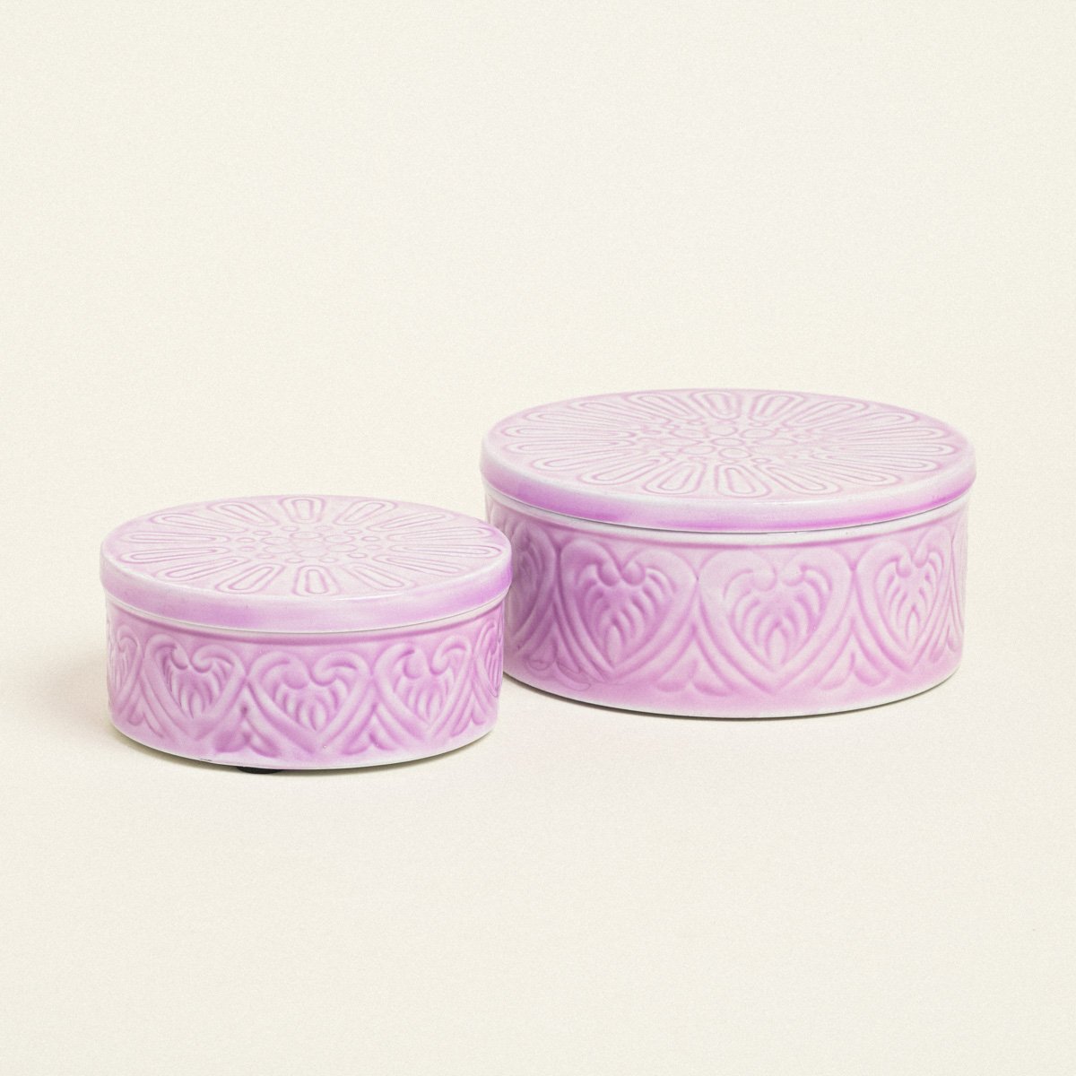 8a8998ac-7473-4e98-a306-20cabd0dfe3f Beauty Home ΜΕΤΑΛΛΙΚΟ ΚΟΥΤΙ ΣΕΤ 2 ΤΕΜ ΛΙΛΑ 20 x 10 cm 16 x 8 cm - Image 1