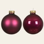 Beauty Home ΓΥΑΛΙΝΕΣ ΜΠΑΛΕΣ ΜΑΤΖΕΝΤΑ 8 CM ΣΕΤ 8 ΤΜΧ