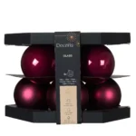 Beauty Home ΓΥΑΛΙΝΕΣ ΜΠΑΛΕΣ ΜΑΤΖΕΝΤΑ 8 CM ΣΕΤ 8 ΤΜΧ - Image 2