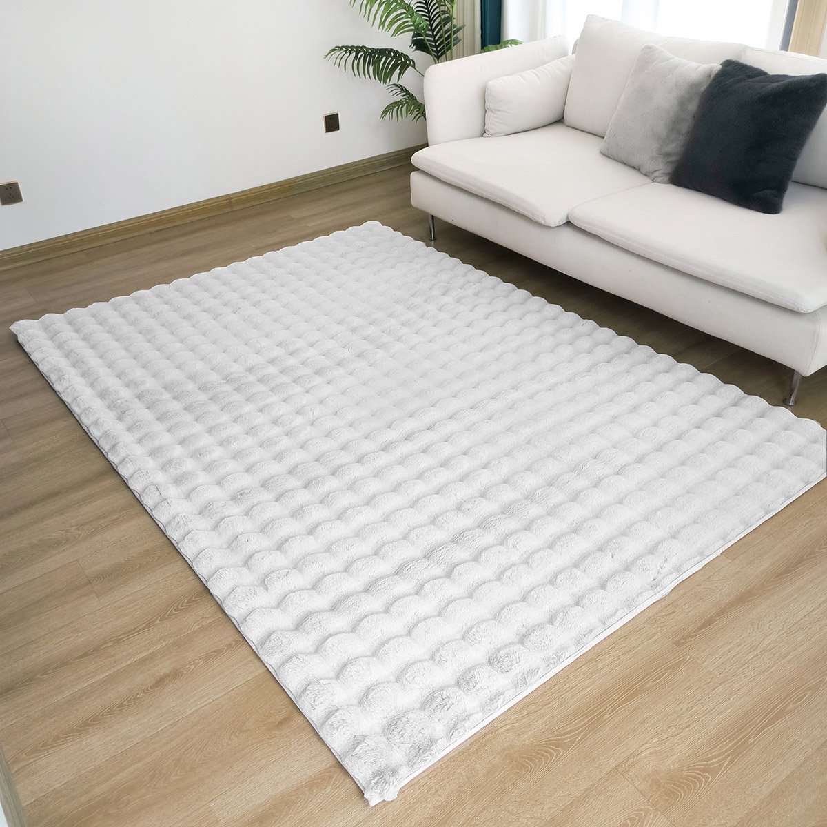 9661 Beauty Home Χαλί Bubble Art 9661 Λευκό Beauty Home - Image 1