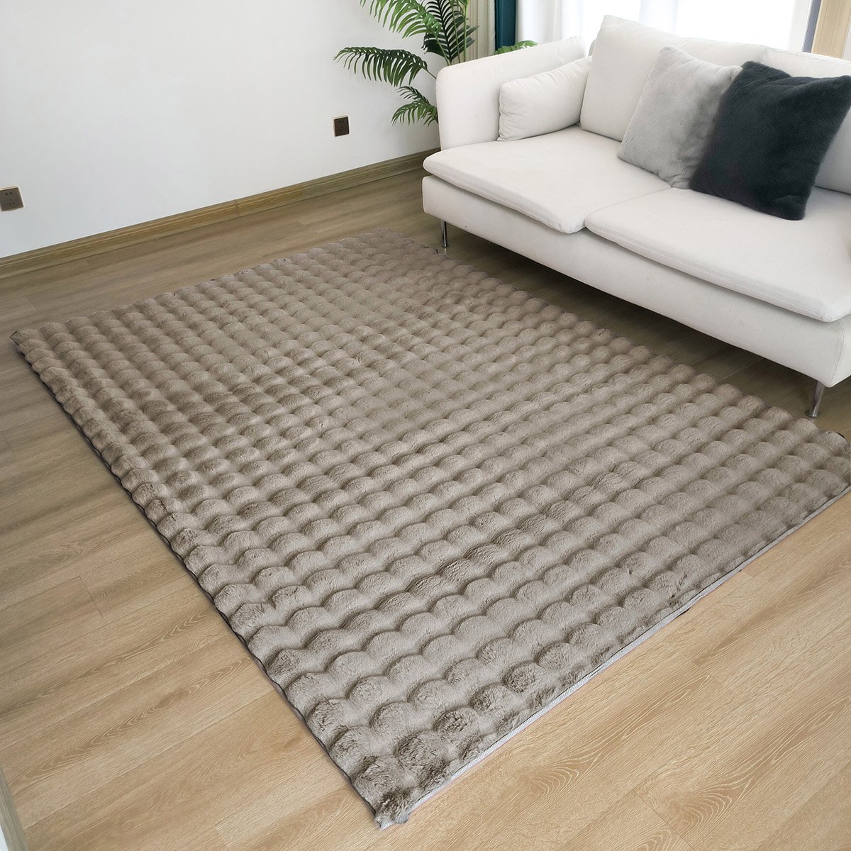 9663 Beauty Home Πατάκι Bubble Art 9663 67x140 Μόκα - Image 1