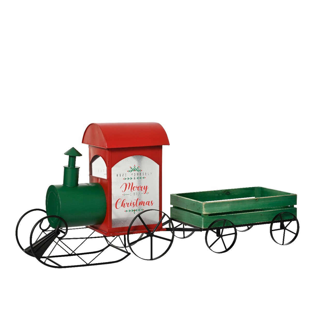 98d822cf-0344-45a1-8e4c-0cf42cf25b84 Beauty Home Μεταλλικό Διακοσμητικό Τραίνο 35.5 x 128 x 57.5 cm - Image 1