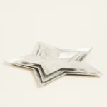 Beauty Home ΜΕΤΑΛΛΙΚΟΣ ΔΙΣΚΟΣ ΑΣΤΕΡΙ ΑΣΗΜΙ 36,5 x 38 x 2,5 CM - Image 2