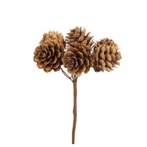 9c3145af-ac20-45eb-a378-d35b1dffc7a4 Beauty Home 6 Φυσικά Κουκουνάρια σε Κλαδάκι 11 cm - Image 1