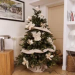 Beauty Home Σετ 2 Κρεμ Υφασμάτινων Φιογκών Μπουκλέ 12 x 12 cm - Image 3