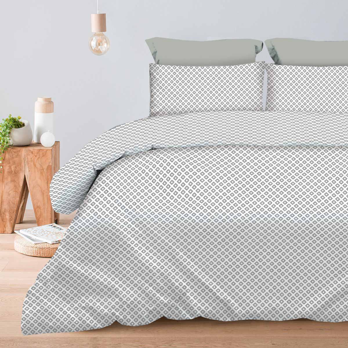 ARIEL-GREY-1 Σετ Σεντόνια Υπέρδιπλα 245×260 Ariel Grey Astron Italy - Image 1