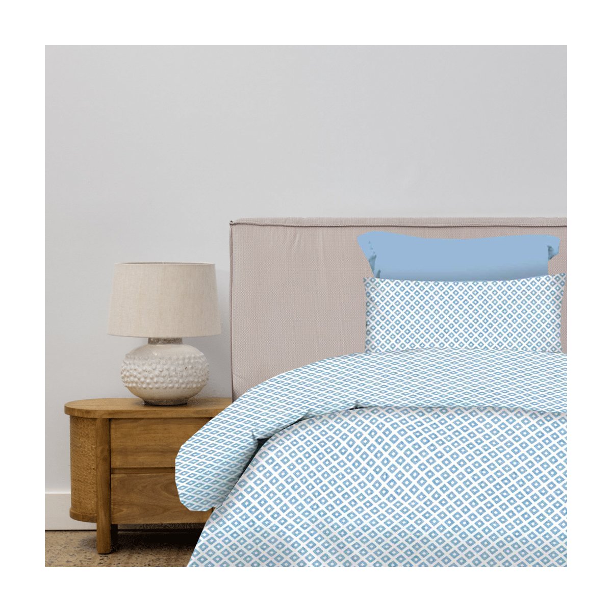 Ariel-Blue-mono-1 Σετ Σεντόνια Μονά 175×260 Ariel Blue Astron Italy - Image 1